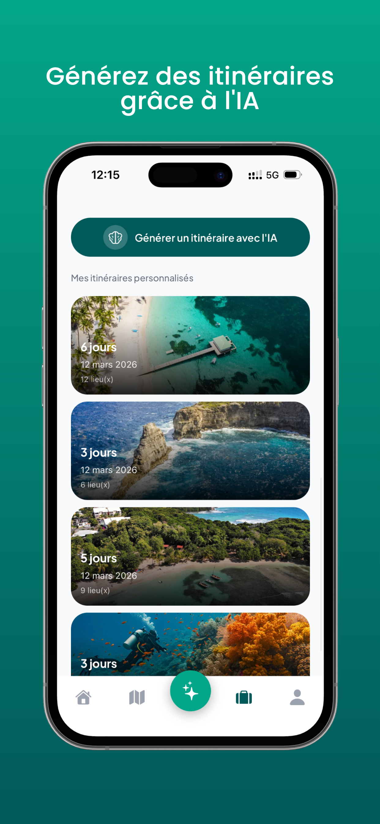 Générez des itinéraires grâce à l'IA